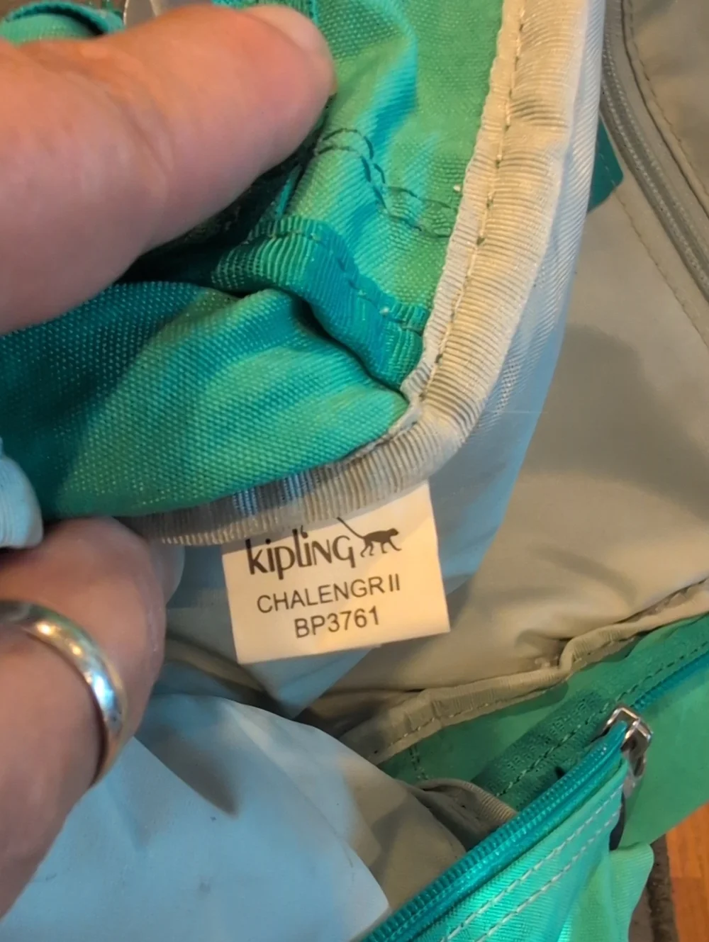 Kipling Teal Chalanger II Everyday Backpack - Lightweight Casual Carry